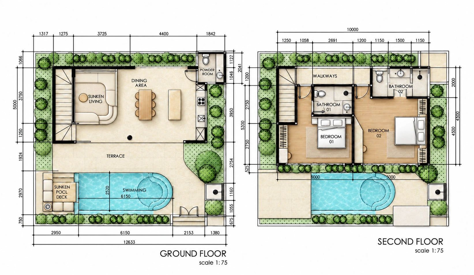 Villa floor plan